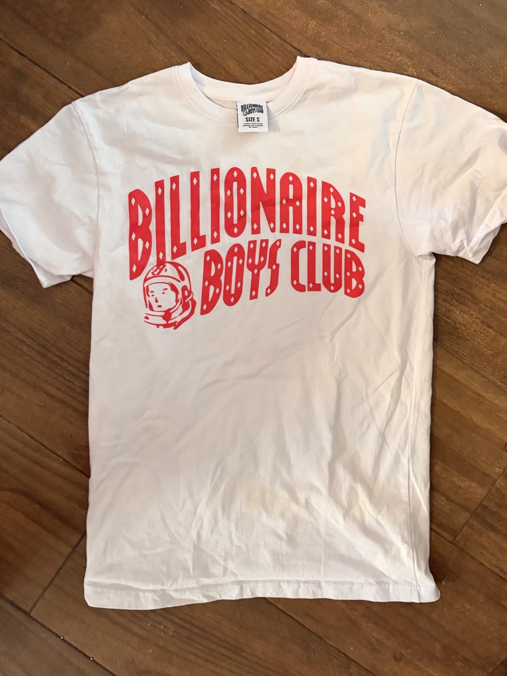 Billionaire Boys Club White Tee with Red Graphic - Kids